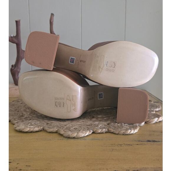 Larroude Dolly Mule Caramel Leather Ladies Wedge Heels Size 8 - Picture 7 of 11